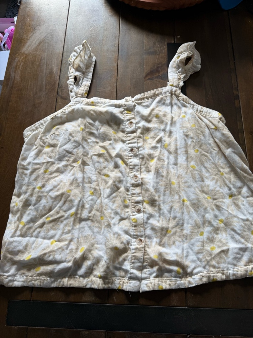 torrid Cream Tank Top with Faint Yellow Accent